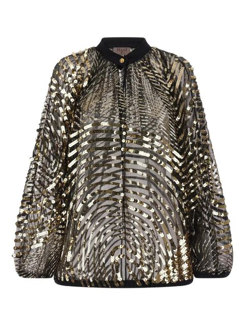 PUCCI Iride sequin-embellished blouse - Black - zdjęcie produktu nr 1