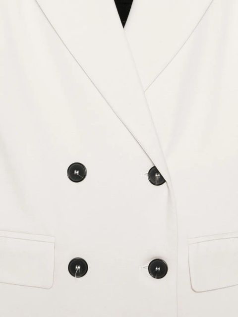 SOLOTRE double-breasted blazer - White