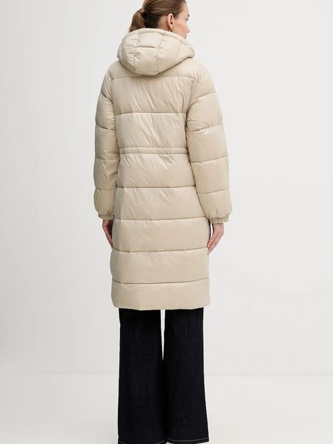 Calvin Klein Jeans kurtka kolor beżowy zimowa LV047D506G
