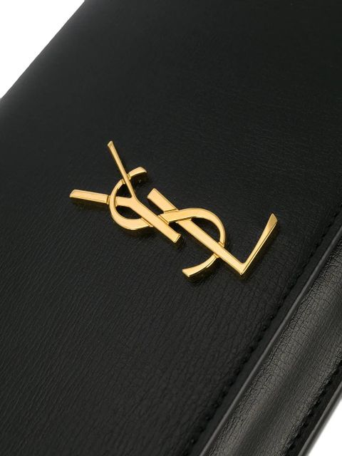 Saint Laurent Monogram phone holder - Black
