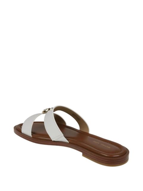 Michael Kors logo detail sandals - White