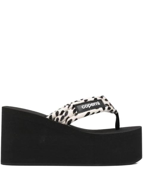 Coperni 95mm rubberized-logo sandals - Neutrals - zdjęcie produktu nr 1