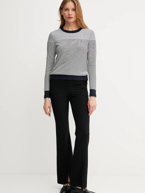 Tommy Hilfiger sweter damski kolor granatowy lekki WW0WW44984 - zdjęcie produktu nr 2