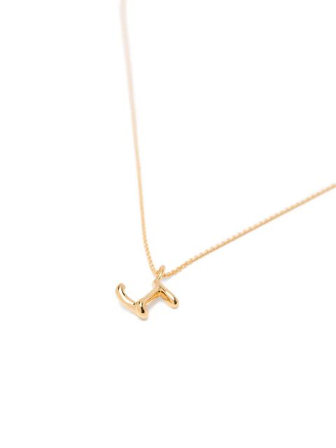 Missoma mini Curly Molten initial necklace - Gold
