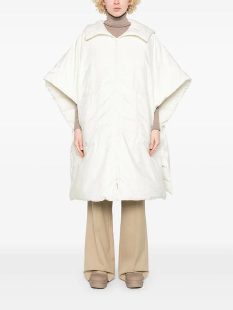 Moncler Mantella poncho - White