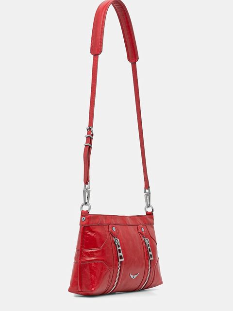 ZADIG&VOLTAIRE torebka skórzana kolor czerwony LWBA03891 - zdjęcie produktu nr 2