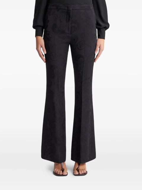 ETRO jacquard flared trousers - Black - zdjęcie produktu nr 2