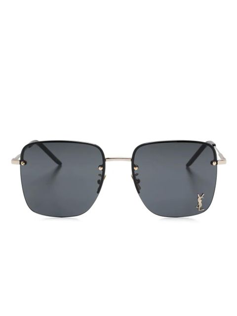 Saint Laurent Eyewear square-frame sunglasses - Gold - zdjęcie produktu nr 1