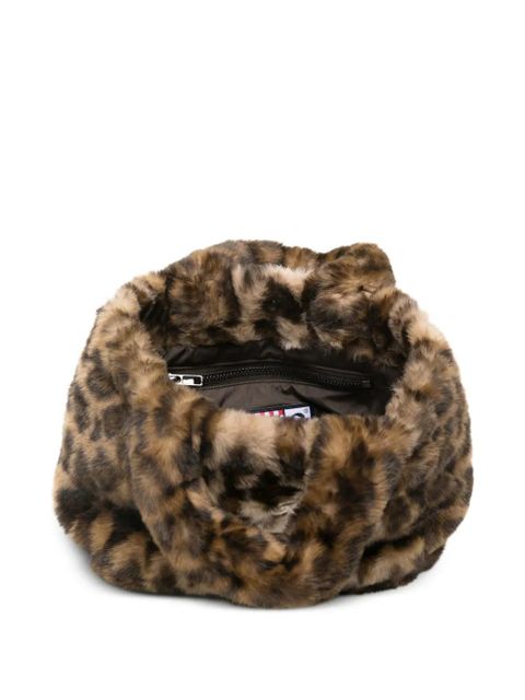 MC2 Saint Barth animal-print embroidered mini bag - Brown