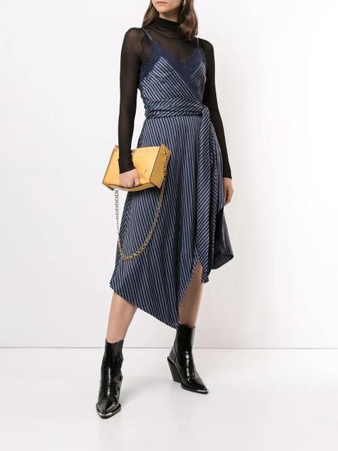 Simkhai Emma asymmetric stripe-print dress - Blue - zdjęcie produktu nr 2
