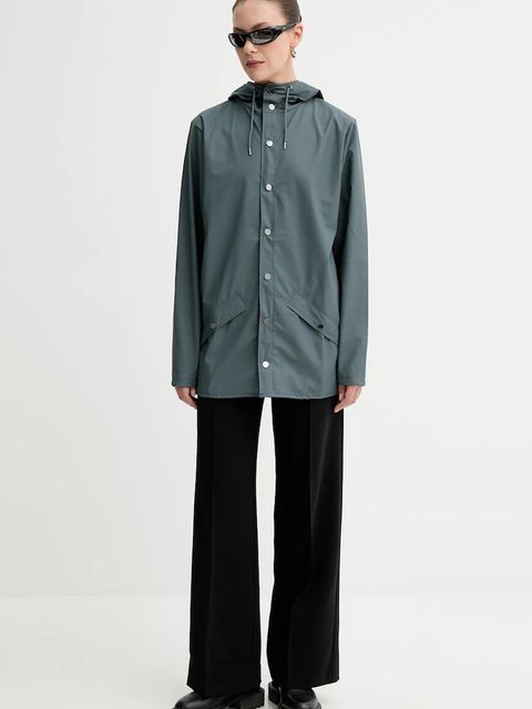 Rains kurtka 12010 Jacket kolor niebieski przejściowa 12010