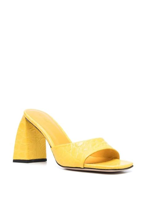 BY FAR 95mm Romy sandals - Yellow - zdjęcie produktu nr 2
