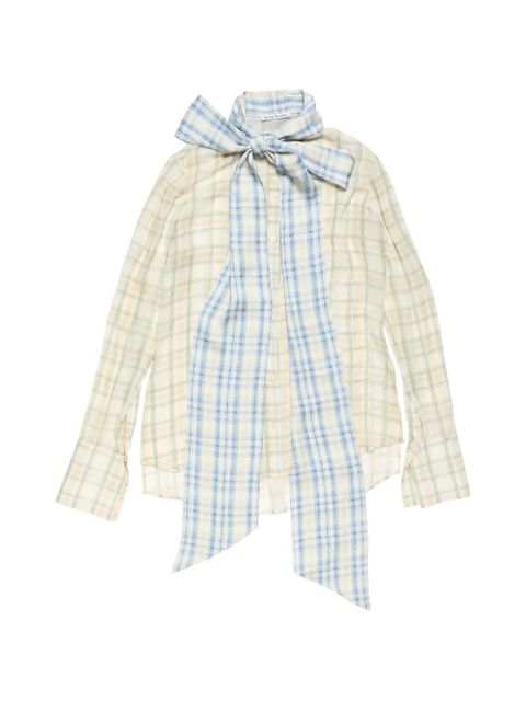 Acne Studios check-pattern shirt - Neutrals - zdjęcie produktu nr 1