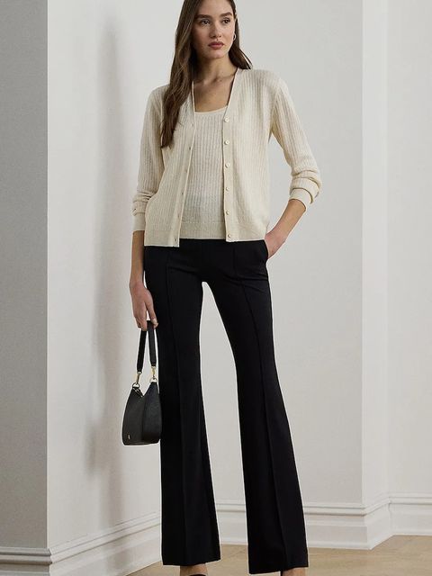 Lauren Ralph Lauren kardigan lniany damski kolor beżowy lekki 200971350