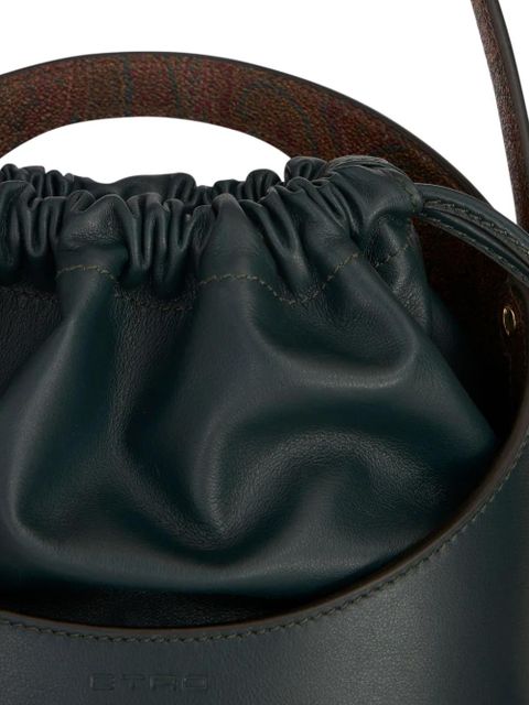 ETRO Saturno leather bucket bag - Green