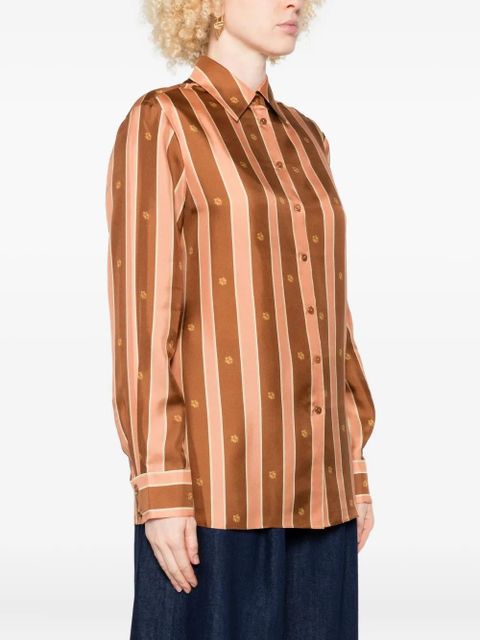 ZIMMERMANN stripe floral-print shirt - Orange - zdjęcie produktu nr 1