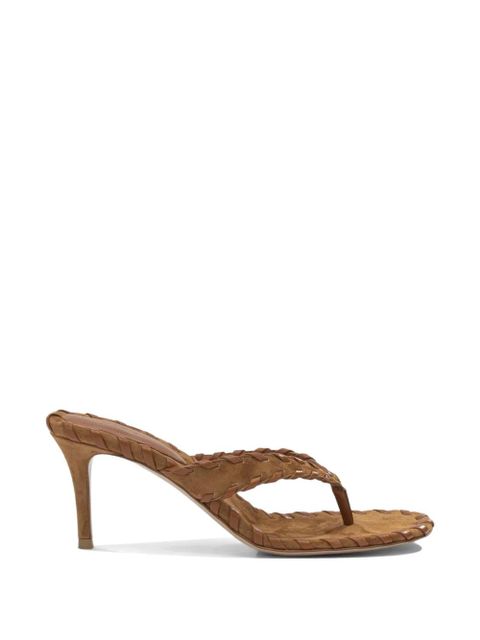 Gianvito Rossi braided suede sandals - Brown - zdjęcie produktu nr 1