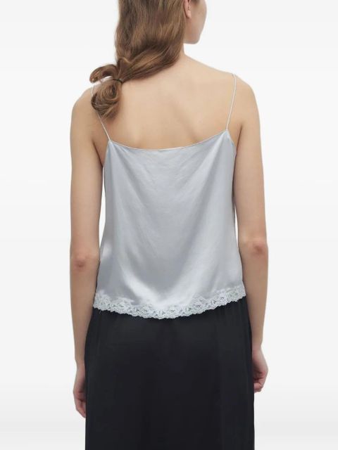 The Row Kilari lace-trimmed silk top - Blue - zdjęcie produktu nr 2