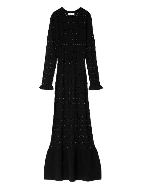 SANDRO rhinestone-embellishments maxi dress - Black - zdjęcie produktu nr 1