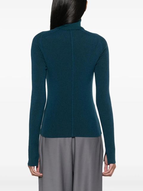 Lanvin embellished rollneck jumper - Blue