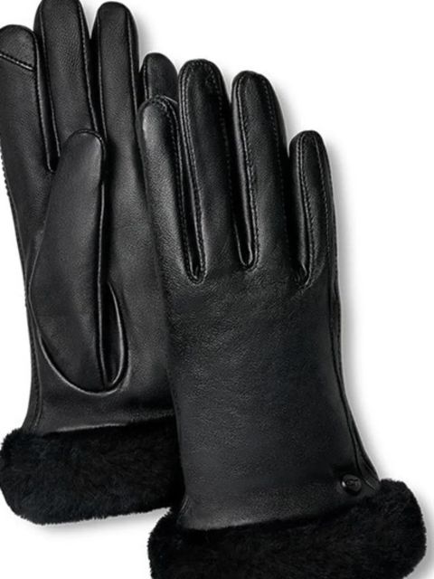 UGG leather gloves - Black