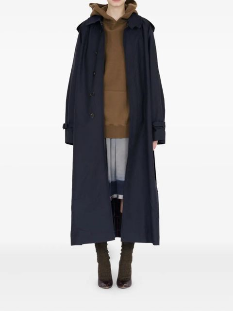 Maison Margiela long raincoat - Blue