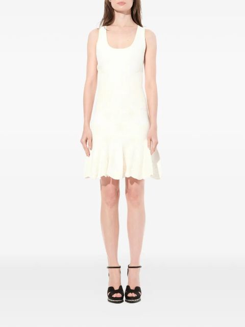 Alexander McQueen shell-embroidered mini dress - White - zdjęcie produktu nr 1