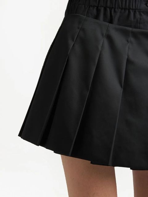 Prada Re-Nylon pleated miniskirt - Black