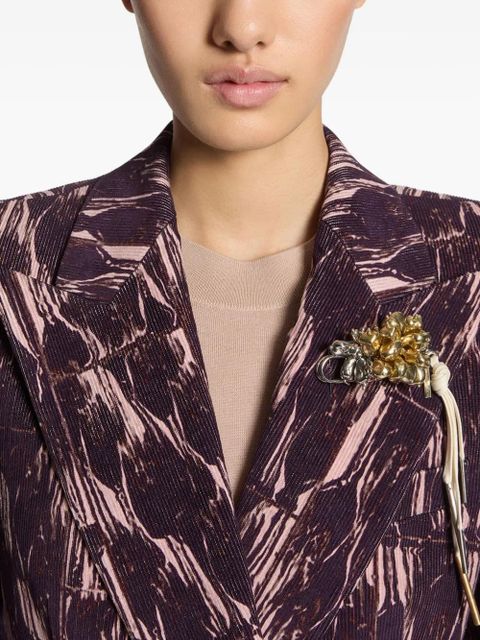 DRIES VAN NOTEN embellished pin brooch - Gold - zdjęcie produktu nr 2