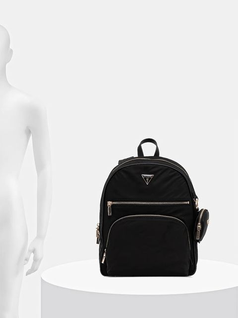 Guess plecak POWER PLAY damski kolor czarny duży gładki HWYG71 24350