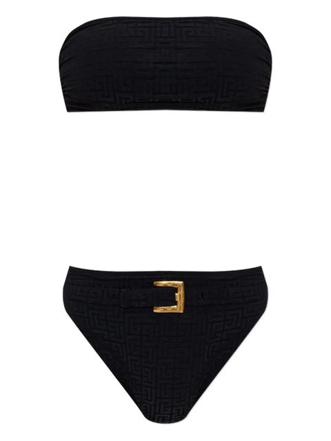 Balmain belted-waist bikini - Black - zdjęcie produktu nr 1