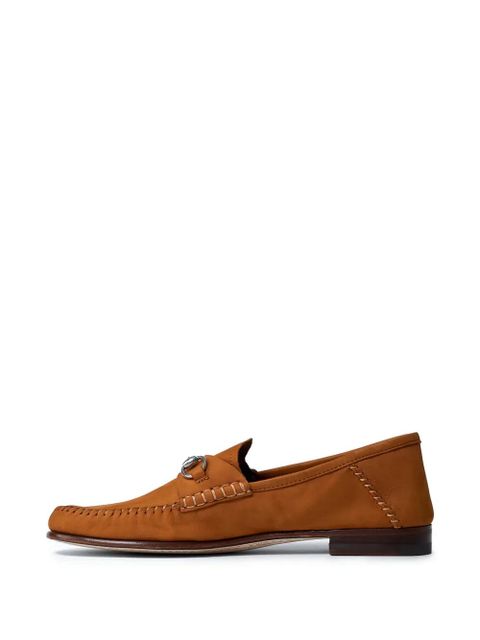 Gucci Horsebit almond-toe loafers - Brown