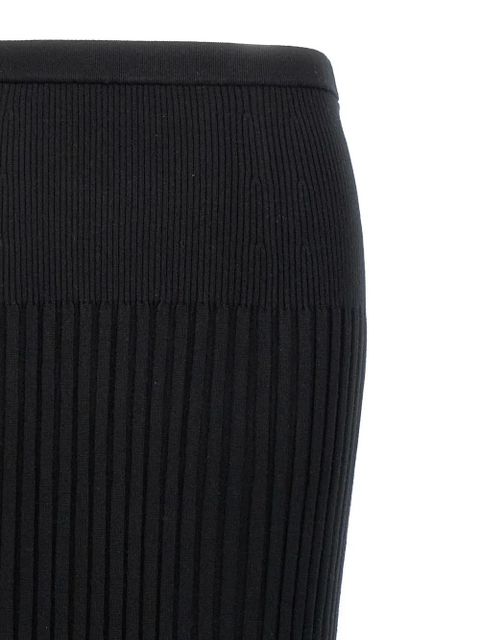 Proenza Schouler ribbed-knit midi skirt - Black