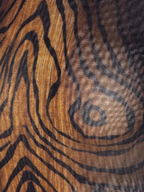 Jean Paul Gaultier tiger-print mesh bodysuit - Black