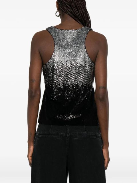PINKO Dinko sequinned top - Black
