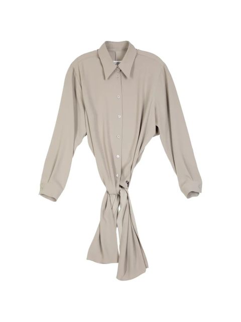 MM6 Maison Margiela knot detail shirt - Neutrals - zdjęcie produktu nr 1