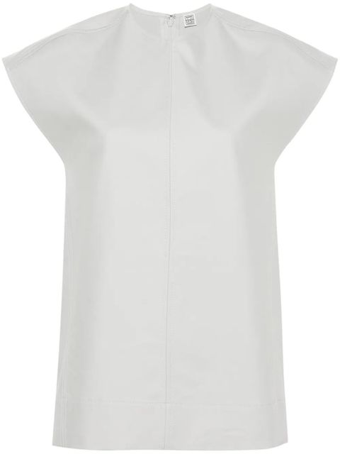 TOTEME cap-sleeve tank top - Blue - zdjęcie produktu nr 1