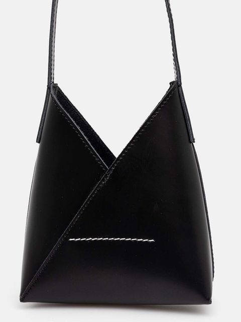MM6 Maison Margiela saszetka skórzana kolor czarny SB6ZI0014.P7183
