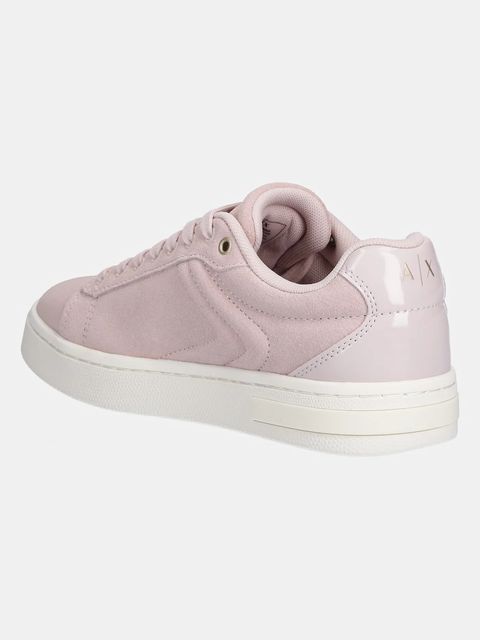Armani Exchange sneakersy zamszowe damskie kolor różowy XW001619 AF17445 U4012