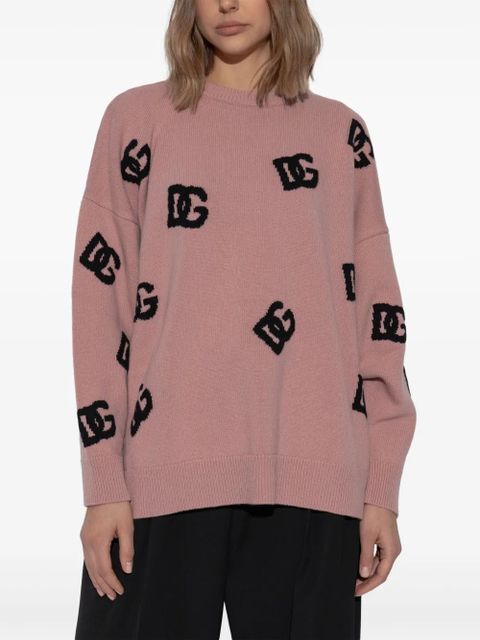 Dolce & Gabbana DNA logo-intarsia sweater - Pink - zdjęcie produktu nr 2