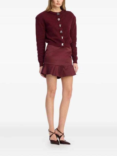ROTATE BIRGER CHRISTENSEN ruffled mini skirt - Red - zdjęcie produktu nr 2