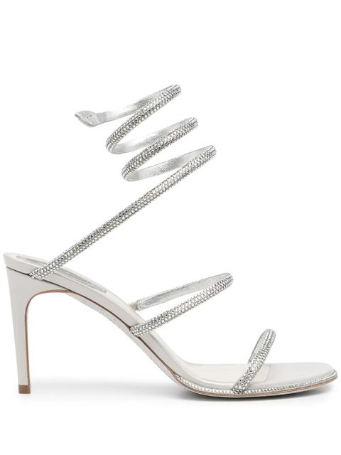 René Caovilla Cleo wrap sandals - Silver - zdjęcie produktu nr 1