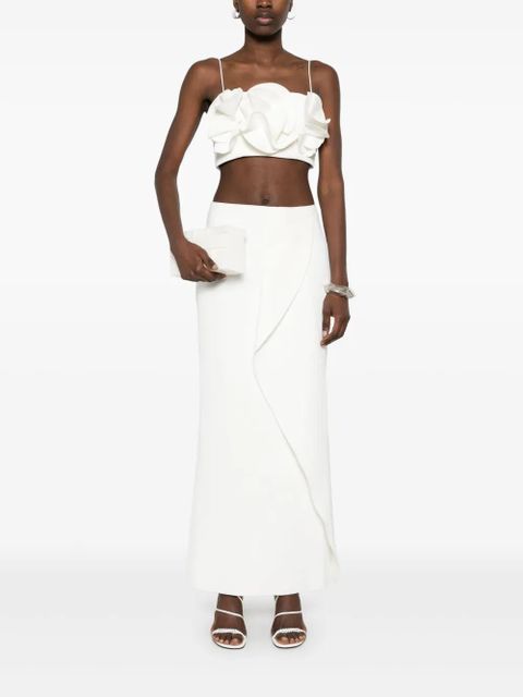 Acler Underwood maxi skirt - White