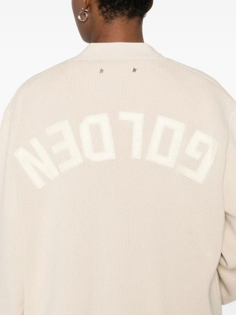 Golden Goose ribbed V-neck cardigan - Neutrals