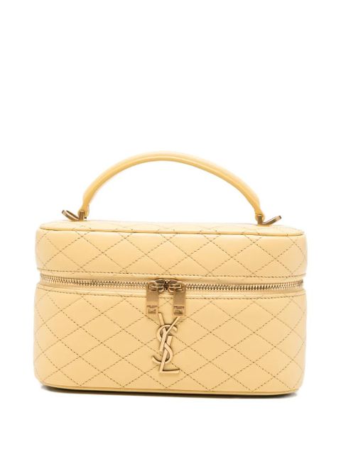 Saint Laurent Gaby quilted mini bag - Yellow - zdjęcie produktu nr 1