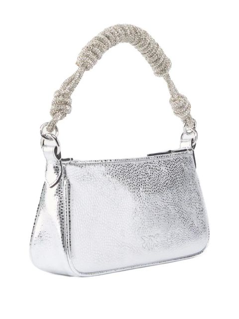 PINKO crystal-embellished shoulder bag - Silver - zdjęcie produktu nr 2