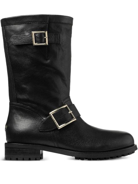 Jimmy Choo Biker Mid buckled biker boots - Black - zdjęcie produktu nr 1