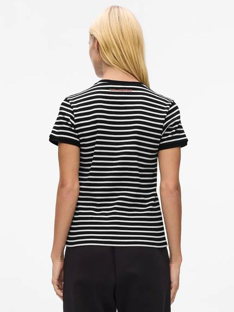 Karl Lagerfeld t-shirt IKON damski kolor czarny A4W17060