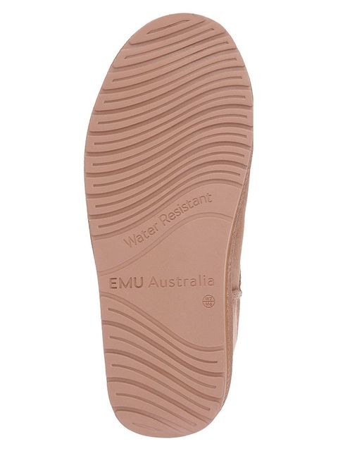 Emu Australia Śniegowce zamszowe Stinger Micro damskie kolor brązowy na płaskim obcasie ocieplone W10937