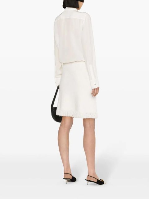 Lanvin silk crepe de chine shirt - White